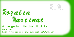 rozalia martinat business card
